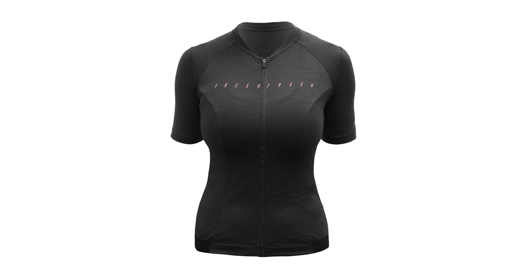 Dres Fresh Trash WOMEN'S LITE MERINO JERSEY TRUE BLACK 