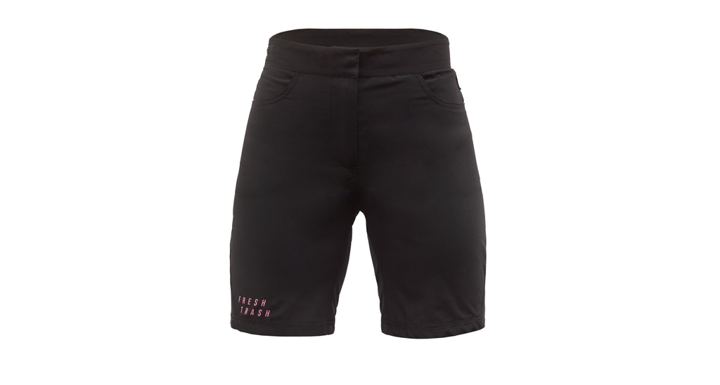 Kraťasy Fresh Trash WOMEN'S RIDER SHORTS TRUE BLACK 