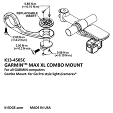 Držák compurteru K-EDGE Garmin Combo Max XL LE 31,8mm