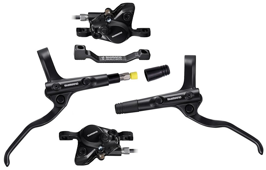 Brzdy kotoučové Shimano MT200 černá, přední+zadní (J-kit)