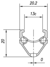 Ráfek MACH1 silniční Omega 700C