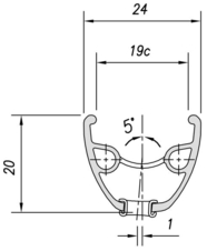 Ráfek MACH1 29 Neo disc 32děr/1nýt černý