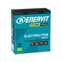 Enervit PURE-PRO Electrolytes Boost, box, 16x4g citron