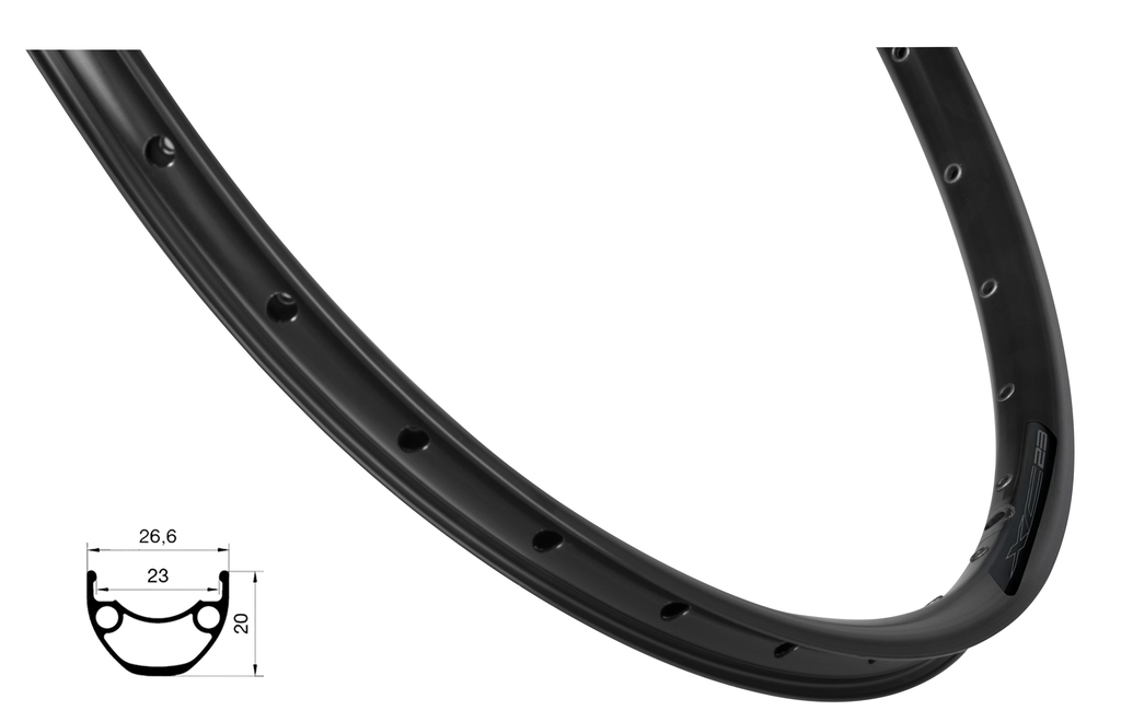 Ráfek FORCE XC DISC 584x23, 36děr, černý