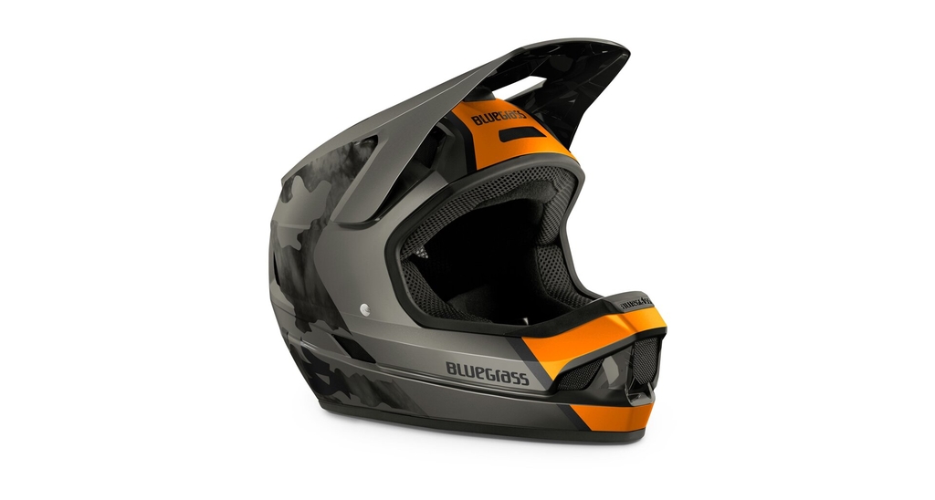 Přilba BLUEGRASS LEGIT oranžová camo