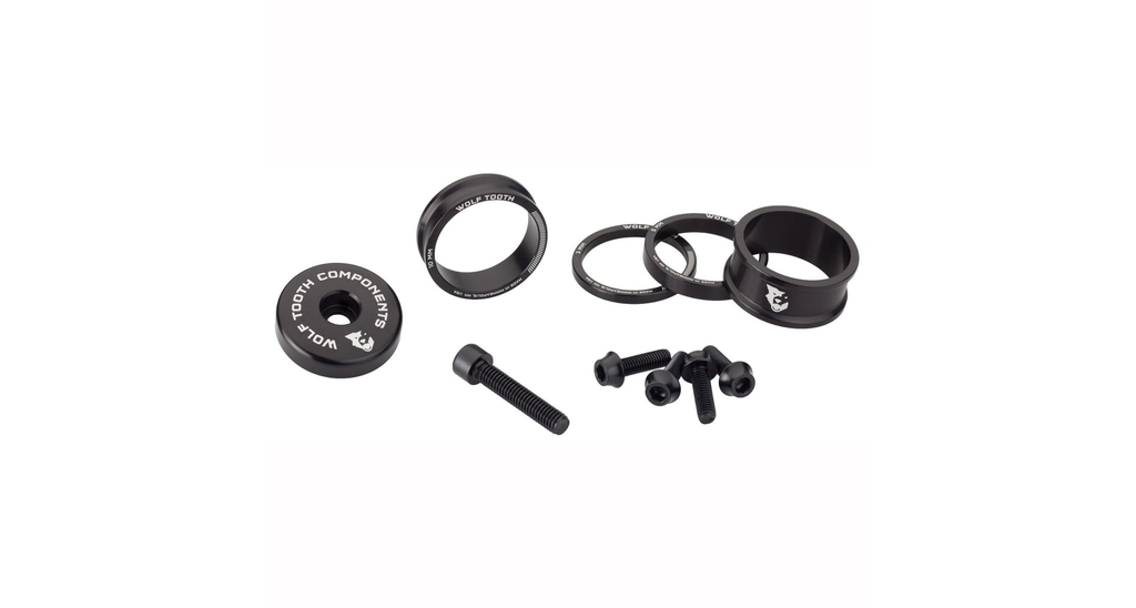 Sada víčka a podložek představce WOLF TOOTH ANODIZED COLOR KIT