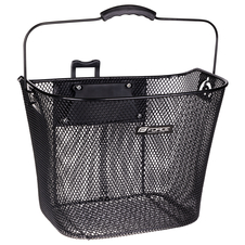 Koš na řídítka FORCE KLICK 31,8mm, černý