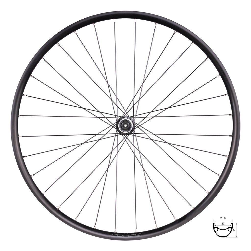 Zapletené kolo přední FORCE XC DISC 622x23 TX505-CL 32d