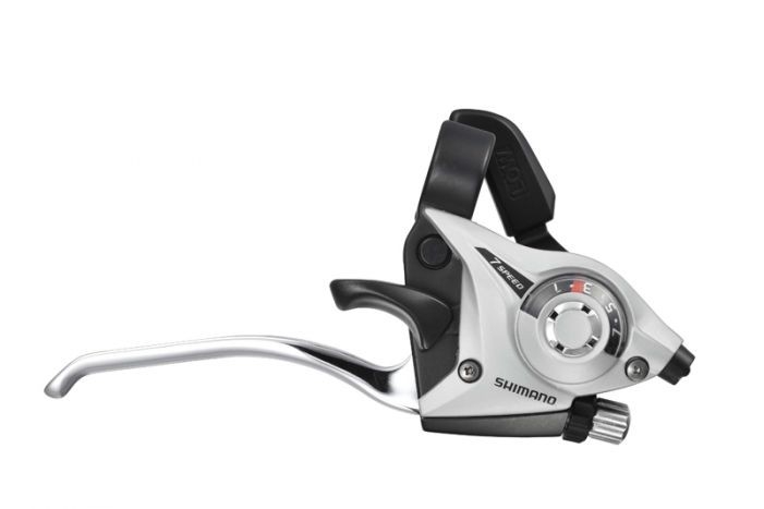 Řadící+brzdová páka Shimano STEF51 pravá 7sp stříbrná V-Br