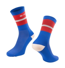 Ponožky FORCE STRIPE dlouhé, modré