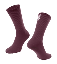 Ponožky FORCE LONGER SLIM, vínové 