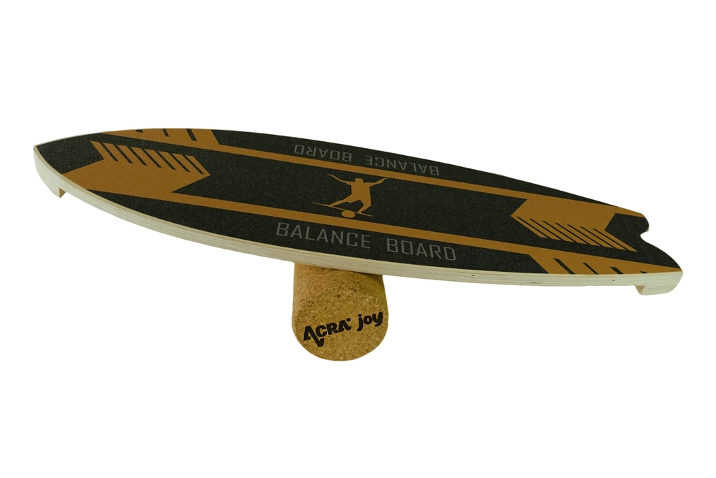 Balanční deska Acra Indoorboard Wave, černo-žlutá