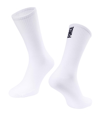 Ponožky FORCE LONGER SLIM, bílé 