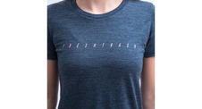 Triko Fresh Trash WOMEN'S MERINO TENCEL LOGO TEE BLUE 