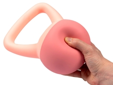 Soft PVC Kettlebell 1 kg, růžový