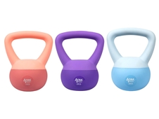 Soft PVC Kettlebell 1 kg, růžový