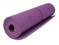 YOGA MAT fialová, s pozičními liniemi