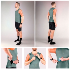 Dres FORCE LIMIT kr. rukáv, zeleno-oranžový