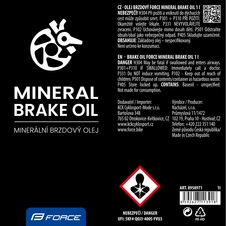 Olej-brzd. kapalina Force MINERAL Brake Fluid 1l