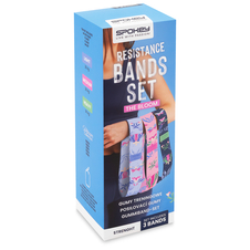 Sada 3 posilovacích textilních gum Spokey THE BLOOM BAND SET + obal
