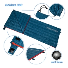 Spací pytel Dekker380, péřový dekový