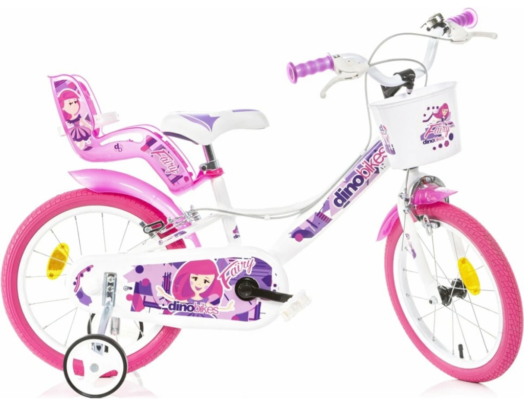 Dětské kolo 16 Dino bikes 166RSN FAIRY bílá, růžový potisk 2022