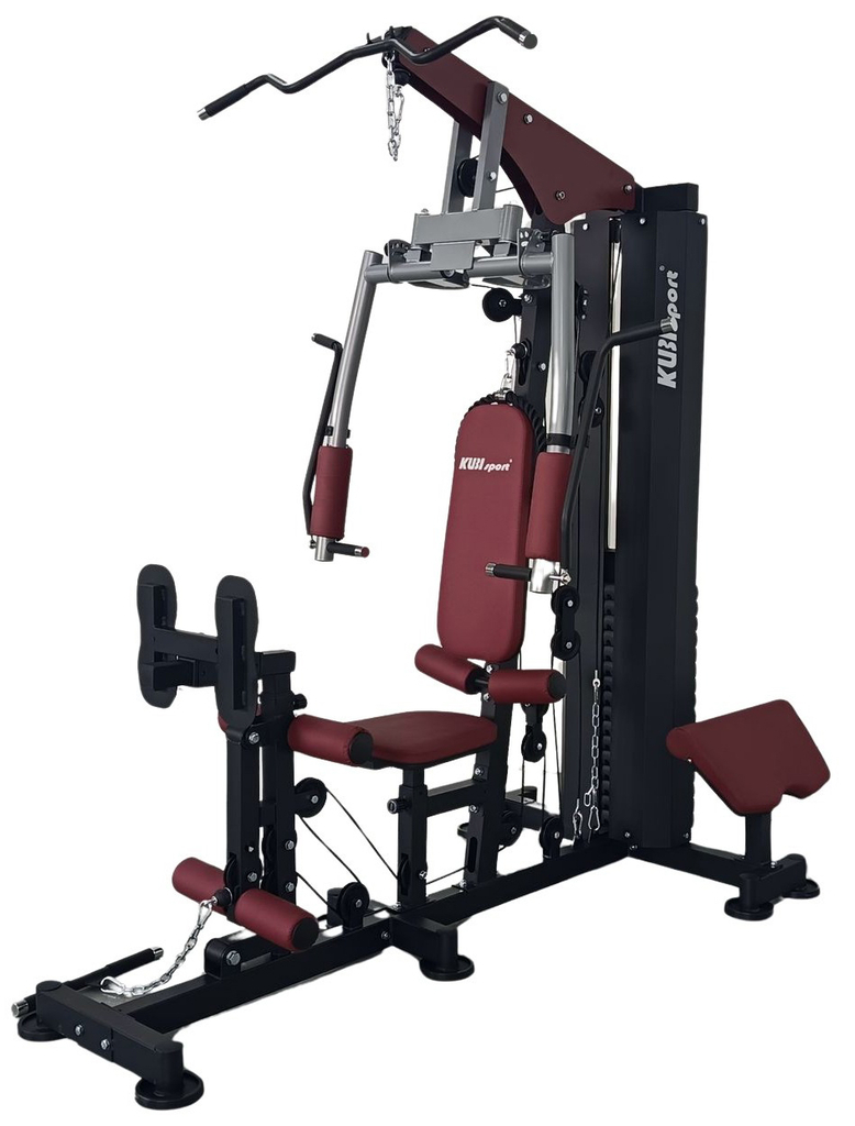 Posilovací věž s tricepsovým lanem a leg pressem - 100kg závaží HG4500K