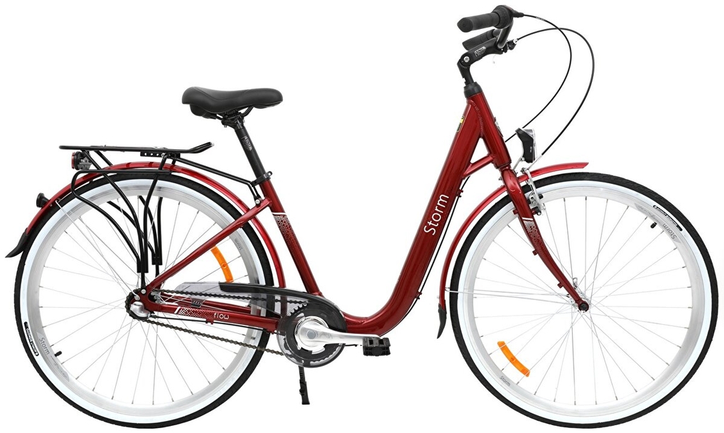 Městské kolo STORM 28 Flow 3sp. 17 bordó