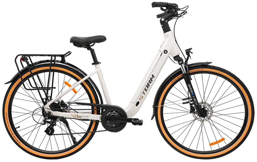 Elektrokolo STORM 28 E-Diamond PRO low step HR3 025 504 Wh 17 perlově bílá/černá