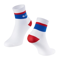 Ponožky FORCE STRIPE krátké, bílo-modré