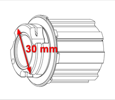 Ořech Campagnolo pro SHIMANO/SRAM duralový 9/10/11s (pro Alu osy)