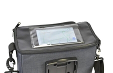 Brašna na řidítka QT s mapníkem šedá Qfix