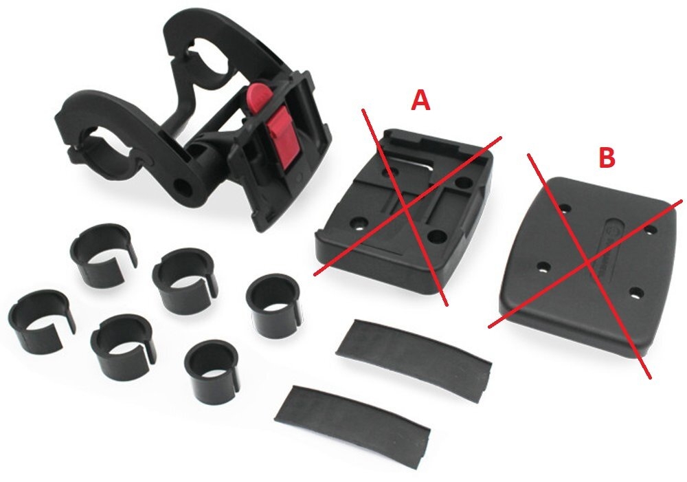 Držák ke koši Animal s klecí Qfix E95 kompozitový