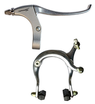 Brzdová čelist Al přední+ brzd. páka Al Saccon