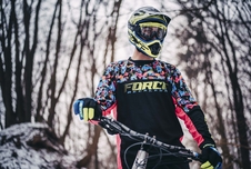 Dres Force RECKLESS dl. rukáv, černo-růžovo-fluo