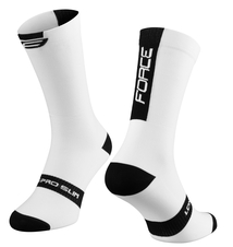 Ponožky Force LONG PRO SLIM, bílo-černé