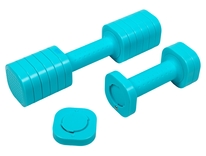 Nastavitelná činka LADY 2-5 lb – set 2 ks v balení celkem 4,66kg