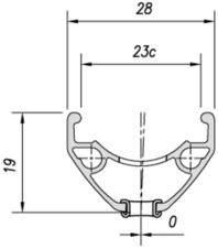 Ráfek MACH1 29 Cross-R 23 32děr/1nýt černý