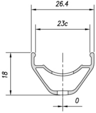 Ráfek MACH1 29 FRZ-XC 32děr/černý