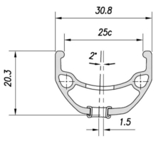 Ráfek MACH1 28 Kargo disc 36/1nýt černý