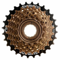 Vícekolečko 7 SHIMANO MF-TZ500 14-28z, hnědé/černé