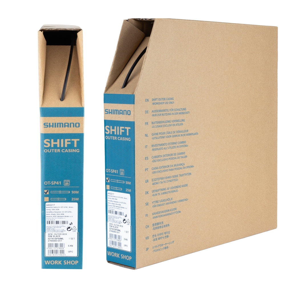 Bowden řadící Simano OT-SP41, 4mm, černý, 50m BOX