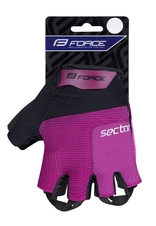 Rukavice Force SECTOR LADY gel, černo-růžové