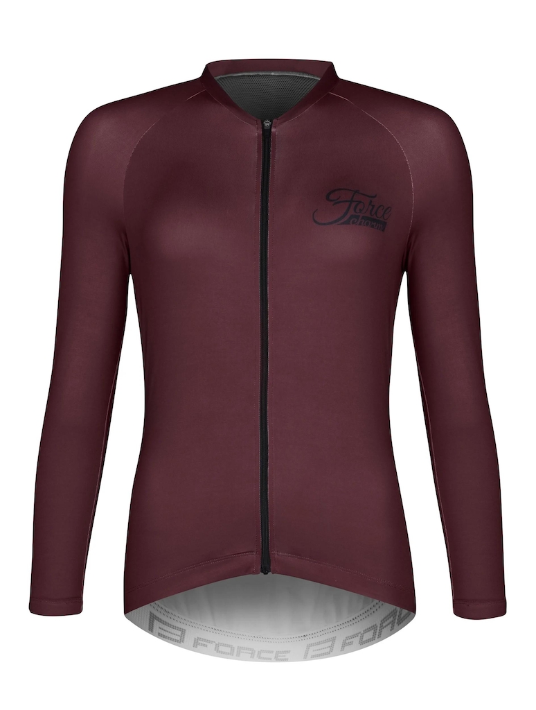 Dres FORCE CHARM UNI dlouhý rukáv, bordó