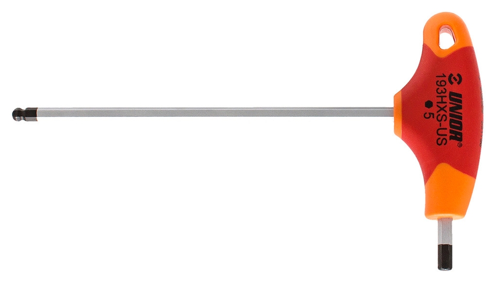 Klíč imbus UNIOR s T rukojetí a kuličkou 5