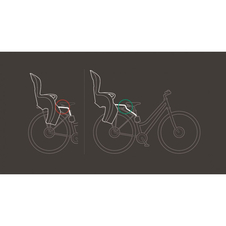 Upínací tyč HAMAX pro nízký rám kola (Kiss, Sleepy, Smiley)