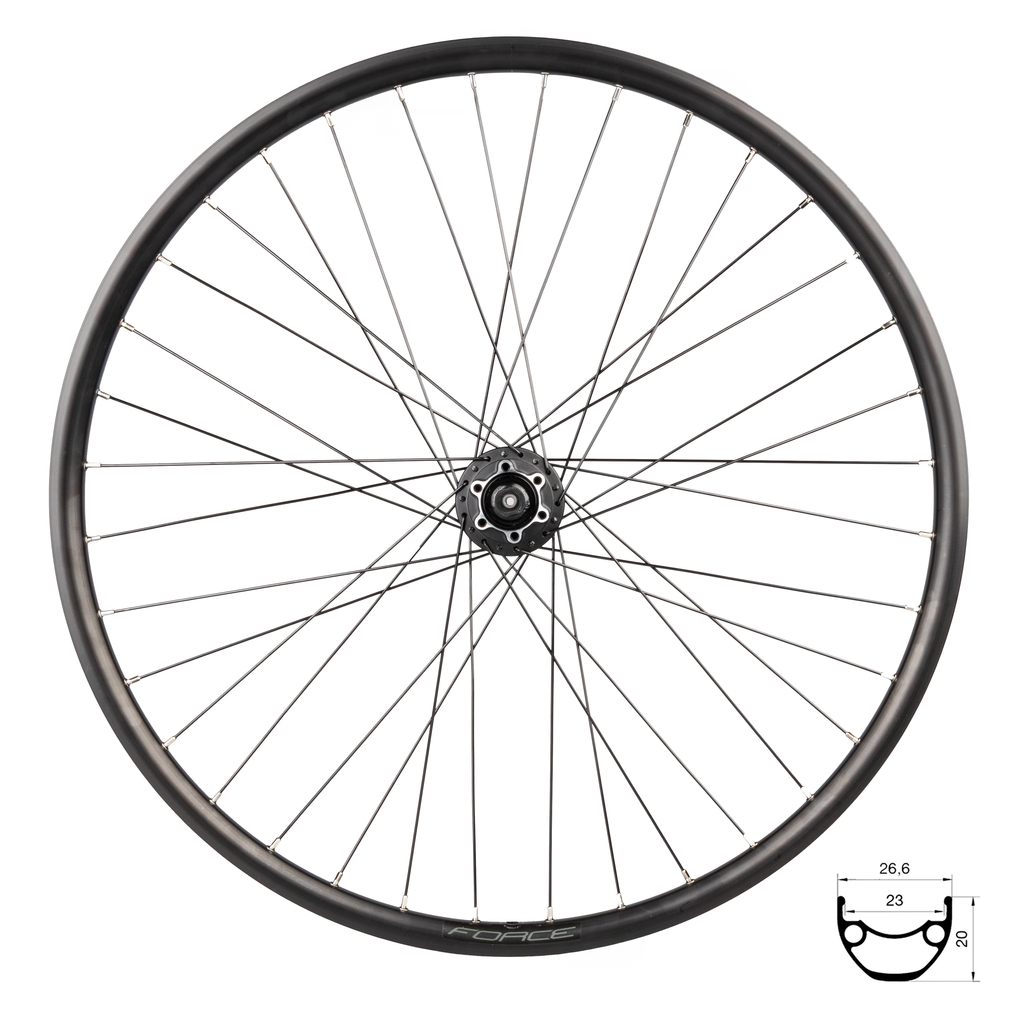 Zapletené kolo přední FORCE XC DISC 584x23 HBM475-6d 36d