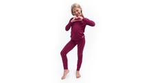 Juniorské triko dl.rukáv + spodky SENSOR MERINO ACTIVE SET lilla 