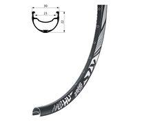 Ráfek KLS BRAVE DSC 27,5, 32H, black