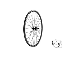 Zapletené kolo přední KLS DRAFT DSC 23 F, 27,5, black